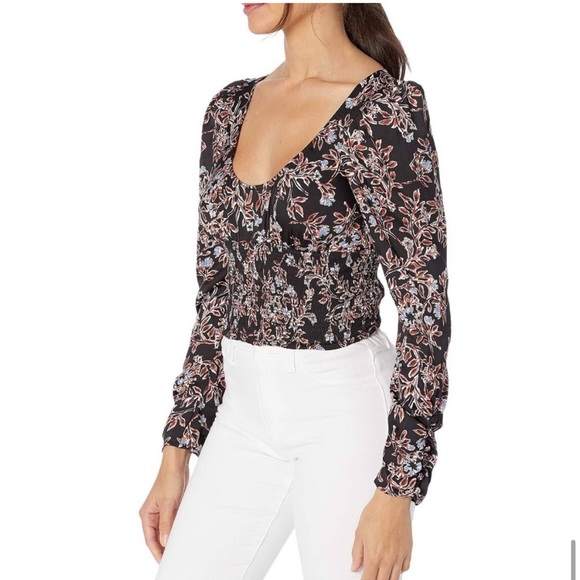 Free people floral long sleeve top - Picture 4 of 11